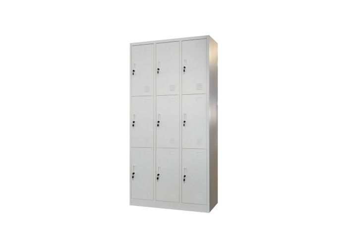 Ντουλάπι μεταλλικό Nextdeco 9 πόρτες με κλειδιά Υ185x90x40εκ. Ντουλάπι μεταλλικό Nextdeco 9 πόρτες με κλειδιά Υ185x90x40εκ.