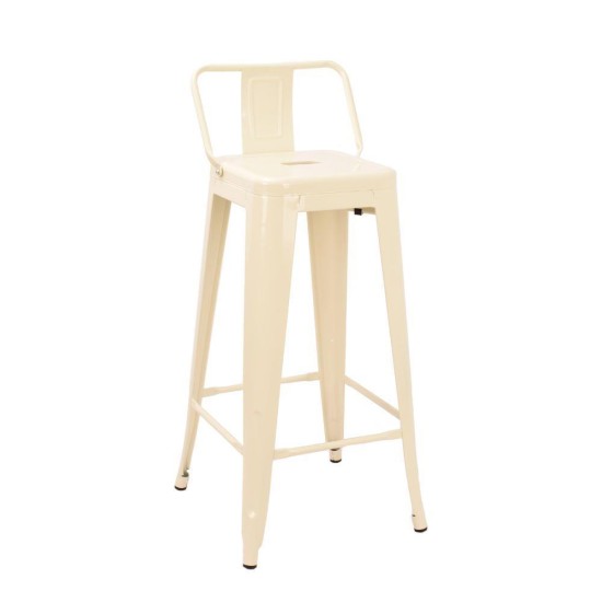Σκαμπό μεταλλικό Nextdeco Loft κρεμ ματ Υ95εx43x44εκ Σκαμπό μεταλλικό Nextdeco Loft κρεμ ματ Υ95εx43x44εκ