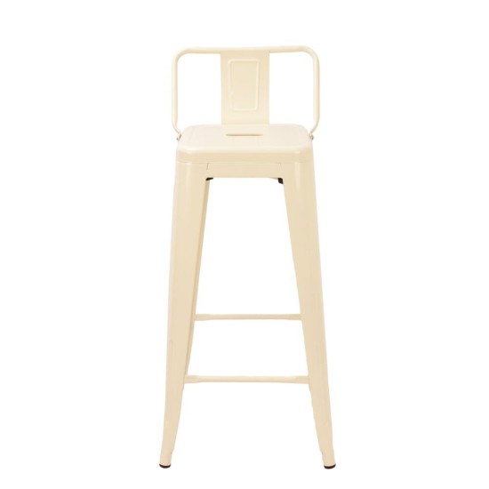 Σκαμπό μεταλλικό Nextdeco Loft κρεμ ματ Υ95εx43x44εκ Σκαμπό μεταλλικό Nextdeco Loft κρεμ ματ Υ95εx43x44εκ
