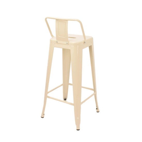 Σκαμπό μεταλλικό Nextdeco Loft κρεμ ματ Υ95εx43x44εκ Σκαμπό μεταλλικό Nextdeco Loft κρεμ ματ Υ95εx43x44εκ