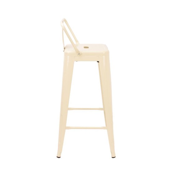 Σκαμπό μεταλλικό Nextdeco Loft κρεμ ματ Υ95εx43x44εκ Σκαμπό μεταλλικό Nextdeco Loft κρεμ ματ Υ95εx43x44εκ