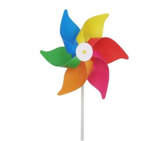 Ανεμόμυλος χρωματιστός, 23x30 εκ.