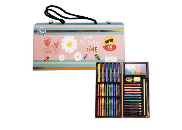 Σετ ζωγραφικής 50 τεμ. σε βαλιτσάκι 