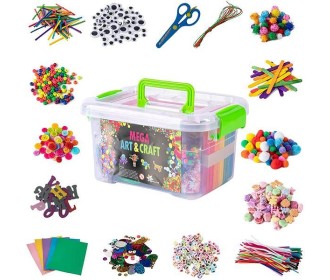 Σετ χειροτεχνίας 2000 τεμ. σε πλαστικό κουτί Υ13x25x19εκ. Σετ χειροτεχνίας 2000 τεμ. σε πλαστικό κουτί Υ13x25x19εκ.