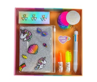 Σετ γραφικής ύλης unicorn 11 τεμ. σε κουτί δώρου Υ3x22×22εκ.