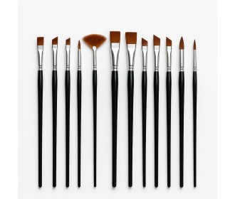 Πινέλα ζωγραφικής κοντής λαβή σετ 12 τεμαχίων Πινέλα ζωγραφικής κοντής λαβή σετ 12 τεμαχίων