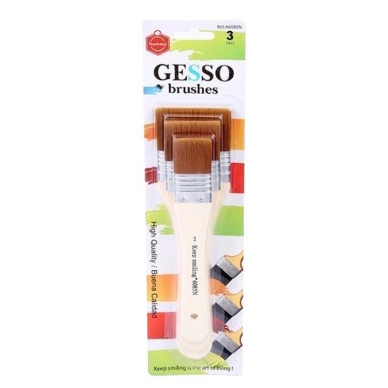 Σετ 3 πινέλα για gesso Σετ 3 πινέλα για gesso