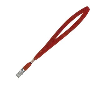 Κορδόνι συνεδρίων κόκκινο με κλιπ 45x1εκ. 50τμχ.