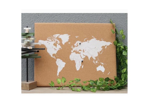 Πίνακας φελλού World map 60x40εκ. Πίνακας φελλού World map 60x40εκ.