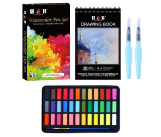 Σετ νερομπογιές με 40 τεμάχια 26x15,2x3εκ.