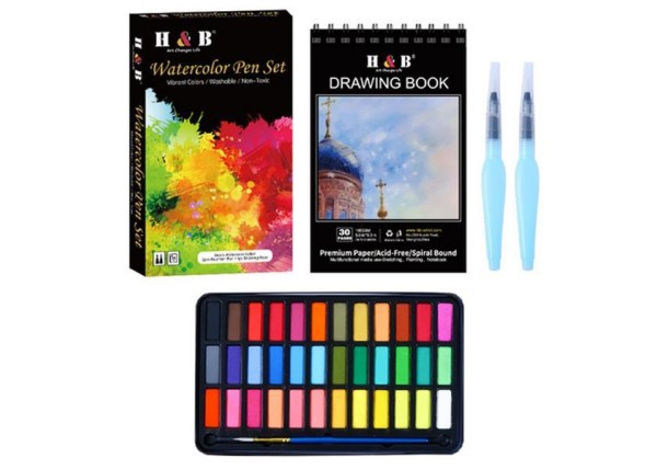 Σετ νερομπογιές με 40 τεμάχια 26x15,2x3εκ. Σετ νερομπογιές με 40 τεμάχια 26x15,2x3εκ.