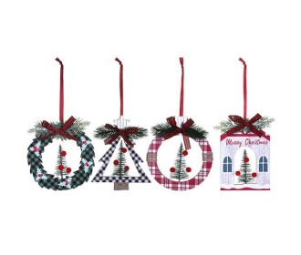 Χριστουγεννιάτικα στολίδια ξύλινα Ø13εκ. κοκτέηλ 3 σχέδια Χριστουγεννιάτικα στολίδια ξύλινα Ø13εκ. κοκτέηλ 3 σχέδια