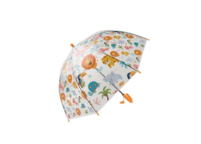 Oμπρέλα παιδική διάφανη με ζωάκια Ø75εκ. Oμπρέλα παιδική διάφανη με ζωάκια Ø75εκ.