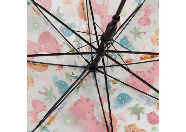 Oμπρέλα παιδική διάφανη με ζωάκια Ø75εκ. Oμπρέλα παιδική διάφανη με ζωάκια Ø75εκ.