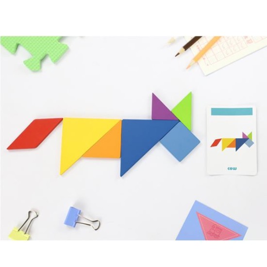 Tangram 7 τεμαχίων σε μεταλλικό κουτί 17x12xΥ3εκ. Tangram 7 τεμαχίων σε μεταλλικό κουτί 17x12xΥ3εκ.