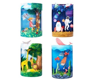 Σετ χειροτεχνίας 3D Micro Landscape σε 4 σχέδια 26x13xΥ35εκ. Σετ χειροτεχνίας 3D Micro Landscape σε 4 σχέδια 26x13xΥ35εκ.