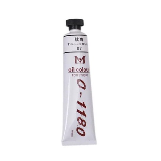 Χρώμα λαδιού 07 Titanium White 180ml Χρώμα λαδιού 07 Titanium White 180ml