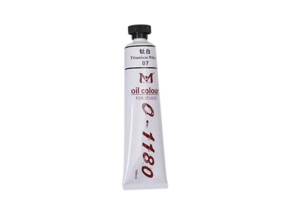Χρώμα λαδιού 07 Titanium White 180ml Χρώμα λαδιού 07 Titanium White 180ml