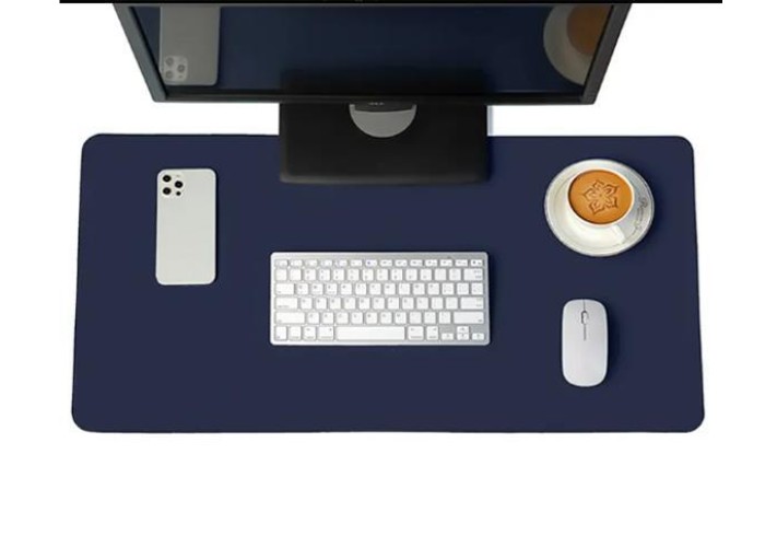 Θερμαινόμενη επιφάνεια - mousepad γραφείου 60x36εκ σκούρη μπλε