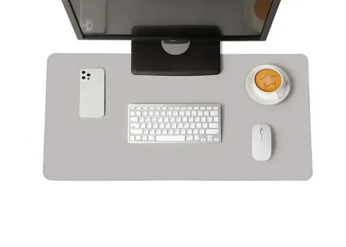 Θερμαινόμενη επιφάνεια - mousepad γραφείου 60x36εκ, γκρι
