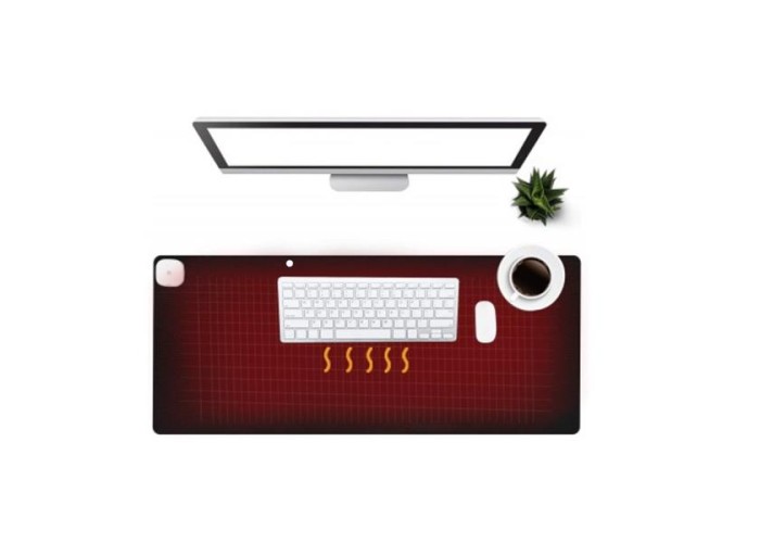 Θερμαινόμενη επιφάνεια - mousepad γραφείου 60x36εκ, γκρι Θερμαινόμενη επιφάνεια - mousepad γραφείου 60x36εκ, γκρι