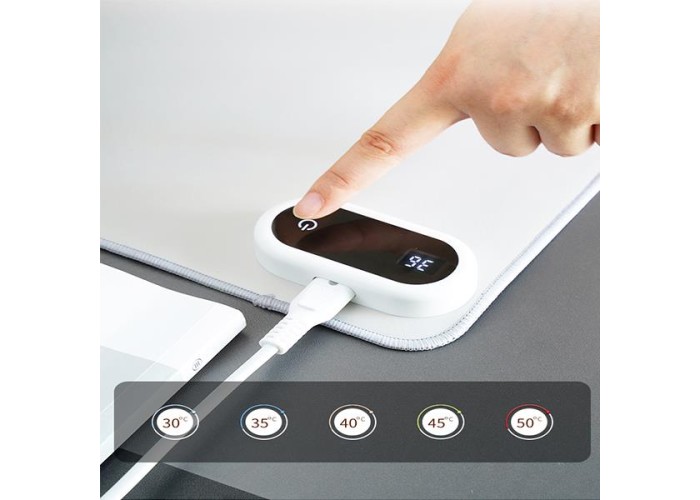 Θερμαινόμενη επιφάνεια - mousepad γραφείου 60x36εκ, γκρι Θερμαινόμενη επιφάνεια - mousepad γραφείου 60x36εκ, γκρι