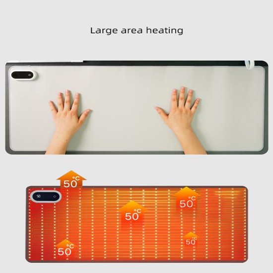 Θερμαινόμενη επιφάνεια - mousepad γραφείου 60x36εκ μαύρη Θερμαινόμενη επιφάνεια - mousepad γραφείου 60x36εκ μαύρη