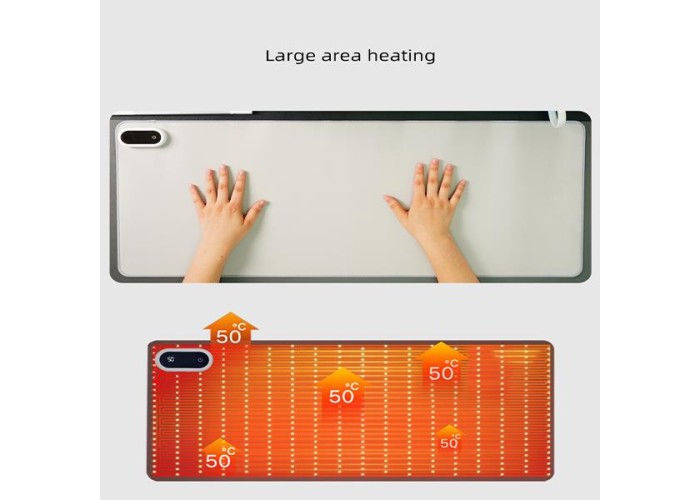 Θερμαινόμενη επιφάνεια - mousepad γραφείου 60x36εκ μαύρη Θερμαινόμενη επιφάνεια - mousepad γραφείου 60x36εκ μαύρη