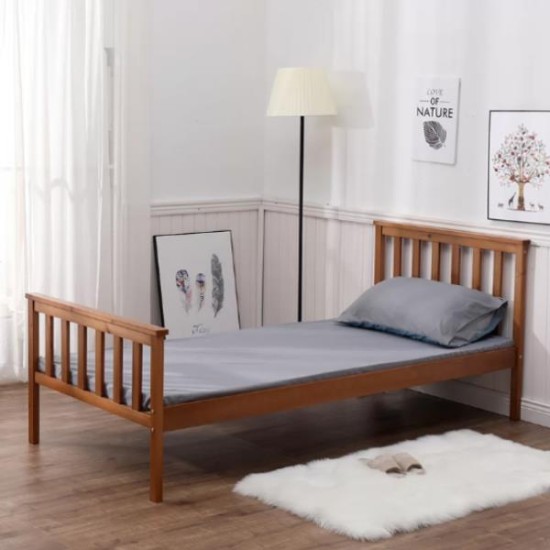 Κρεβάτι μονό Nexdeco Wilton (για στρώμα 90x190εκ.), σε φυσικό χρώμα Υ82x198x98εκ. Κρεβάτι μονό Nexdeco Wilton (για στρώμα 90x190εκ.), σε φυσικό χρώμα Υ82x198x98εκ.