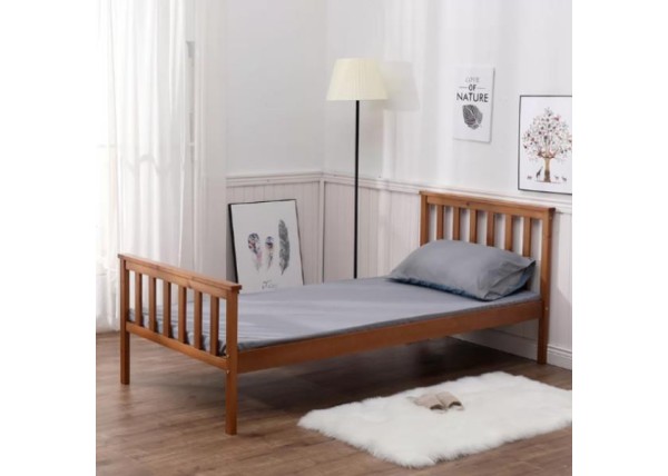Κρεβάτι μονό Nexdeco Wilton (για στρώμα 90x190εκ.), σε φυσικό χρώμα Υ82x198x98εκ. Κρεβάτι μονό Nexdeco Wilton (για στρώμα 90x190εκ.), σε φυσικό χρώμα Υ82x198x98εκ.