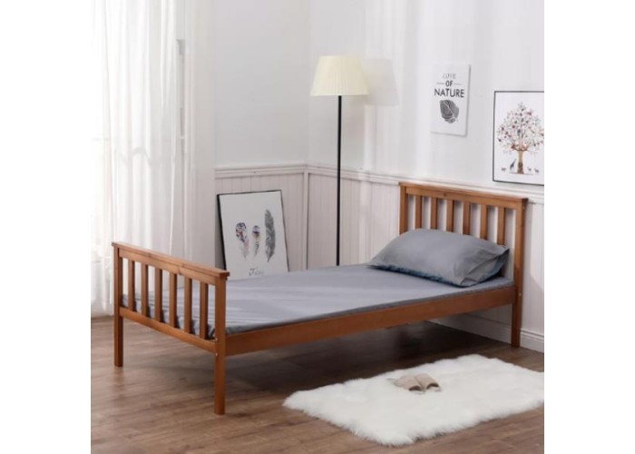 Κρεβάτι μονό Nexdeco Wilton (για στρώμα 90x190εκ.), σε φυσικό χρώμα Υ82x198x98εκ. Κρεβάτι μονό Nexdeco Wilton (για στρώμα 90x190εκ.), σε φυσικό χρώμα Υ82x198x98εκ.