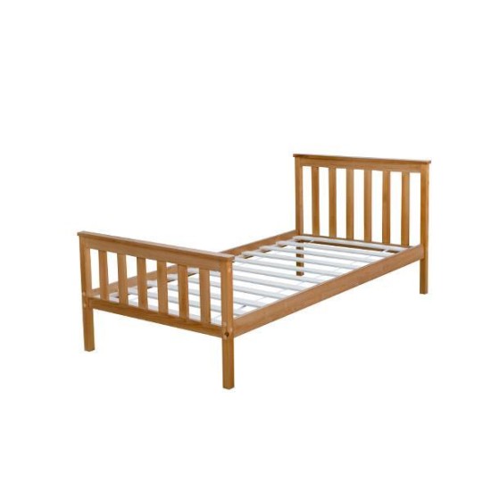 Κρεβάτι μονό Nexdeco Wilton (για στρώμα 90x190εκ.), σε φυσικό χρώμα Υ82x198x98εκ. Κρεβάτι μονό Nexdeco Wilton (για στρώμα 90x190εκ.), σε φυσικό χρώμα Υ82x198x98εκ.