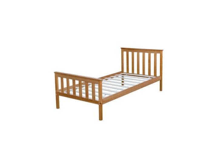 Κρεβάτι μονό Nexdeco Wilton (για στρώμα 90x190εκ.), σε φυσικό χρώμα Υ82x198x98εκ. Κρεβάτι μονό Nexdeco Wilton (για στρώμα 90x190εκ.), σε φυσικό χρώμα Υ82x198x98εκ.