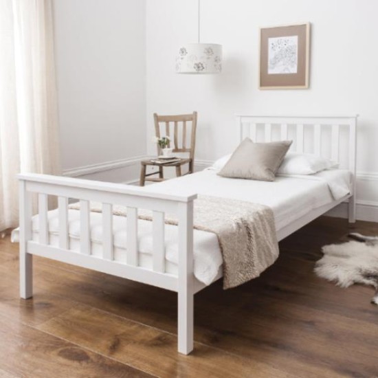 Κρεβάτι μονό Nexdeco Wilton (για στρώμα 90x190εκ.), σε λευκό χρώμα Υ82x198x98εκ. Κρεβάτι μονό Nexdeco Wilton (για στρώμα 90x190εκ.), σε λευκό χρώμα Υ82x198x98εκ.
