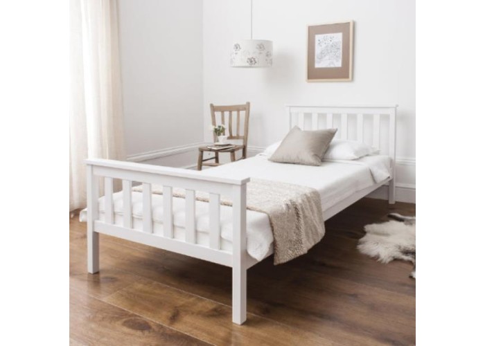 Κρεβάτι μονό Nexdeco Wilton (για στρώμα 90x190εκ.), σε λευκό χρώμα Υ82x198x98εκ. Κρεβάτι μονό Nexdeco Wilton (για στρώμα 90x190εκ.), σε λευκό χρώμα Υ82x198x98εκ.