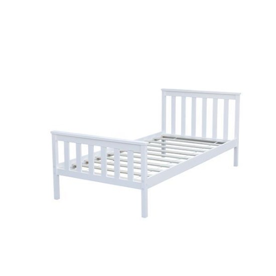 Κρεβάτι μονό Nexdeco Wilton (για στρώμα 90x190εκ.), σε λευκό χρώμα Υ82x198x98εκ. Κρεβάτι μονό Nexdeco Wilton (για στρώμα 90x190εκ.), σε λευκό χρώμα Υ82x198x98εκ.