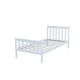 Κρεβάτι μονό Nexdeco Wilton (για στρώμα 90x190εκ.), σε λευκό χρώμα Υ82x198x98εκ. Κρεβάτι μονό Nexdeco Wilton (για στρώμα 90x190εκ.), σε λευκό χρώμα Υ82x198x98εκ.