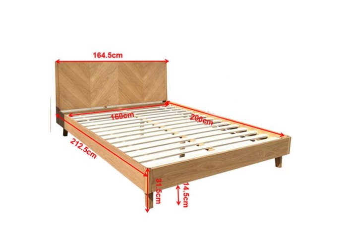 Κρεβάτι διπλό Nextdeco Stanley για στρώμα 160x200εκ. σε φυσικό χρώμα Υ90x168x210εκ. Κρεβάτι διπλό Nextdeco Stanley για στρώμα 160x200εκ. σε φυσικό χρώμα Υ90x168x210εκ.