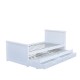 Κρεβάτι μονό Nextdeco Elliot (για στρώμα 90x190εκ.) με έξτρα συρόμενο κρεβάτι - αποθηκευτικό χώρο λευκό χρώμα Υ90x100x210εκ Κρεβάτι μονό Nextdeco Elliot (για στρώμα 90x190εκ.) με έξτρα συρόμενο κρεβάτι - αποθηκευτικό χώρο λευκό χρώμα Υ90x100x210εκ