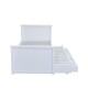 Κρεβάτι μονό Nextdeco Elliot (για στρώμα 90x190εκ.) με έξτρα συρόμενο κρεβάτι - αποθηκευτικό χώρο λευκό χρώμα Υ90x100x210εκ Κρεβάτι μονό Nextdeco Elliot (για στρώμα 90x190εκ.) με έξτρα συρόμενο κρεβάτι - αποθηκευτικό χώρο λευκό χρώμα Υ90x100x210εκ