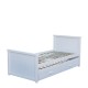 Κρεβάτι μονό Nextdeco Elliot (για στρώμα 90x190εκ.) με έξτρα συρόμενο κρεβάτι - αποθηκευτικό χώρο λευκό χρώμα Υ90x100x210εκ Κρεβάτι μονό Nextdeco Elliot (για στρώμα 90x190εκ.) με έξτρα συρόμενο κρεβάτι - αποθηκευτικό χώρο λευκό χρώμα Υ90x100x210εκ