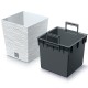 Γλάστρα - κασπώ FURU eco white Y29x29,5x29,5εκ.