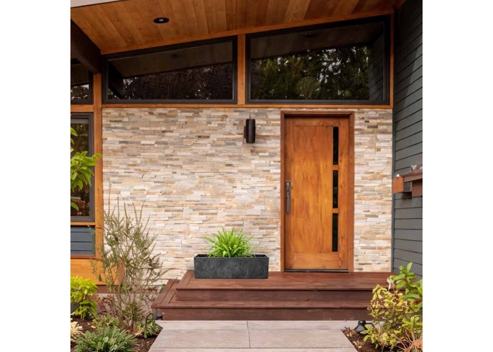 Ζαρντινιέρα betton ανθρακί Y24,6x77x23,5εκ.