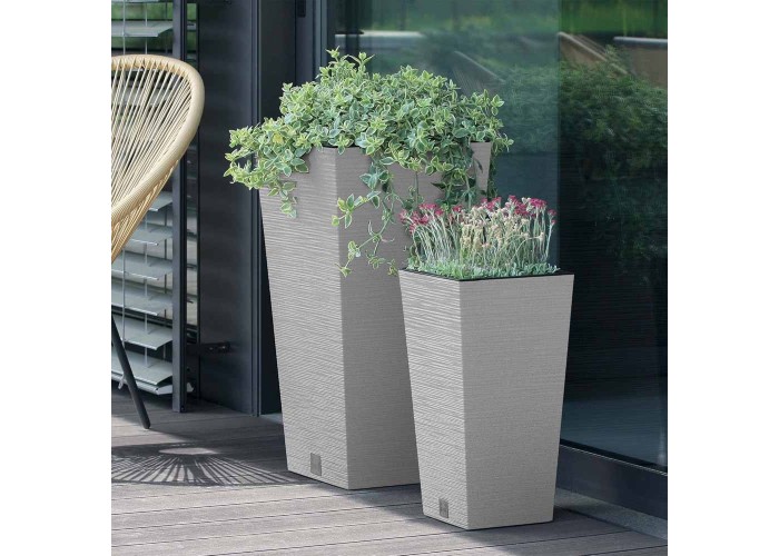 Γλάστρα - κασπώ FURU λευκό Y75,5x39,5x39,5εκ. Γλάστρα - κασπώ FURU λευκό Y75,5x39,5x39,5εκ.