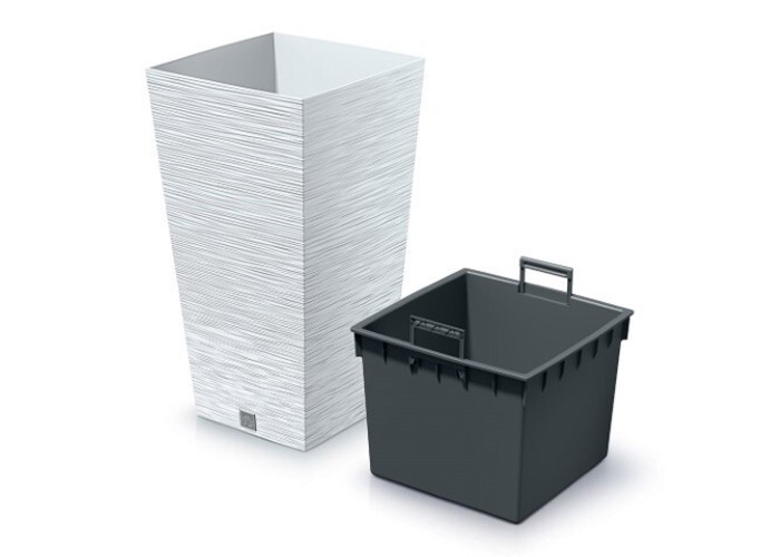 Γλάστρα - κασπώ FURU λευκό Y55x29,5x29,5εκ Γλάστρα - κασπώ FURU λευκό Y55x29,5x29,5εκ