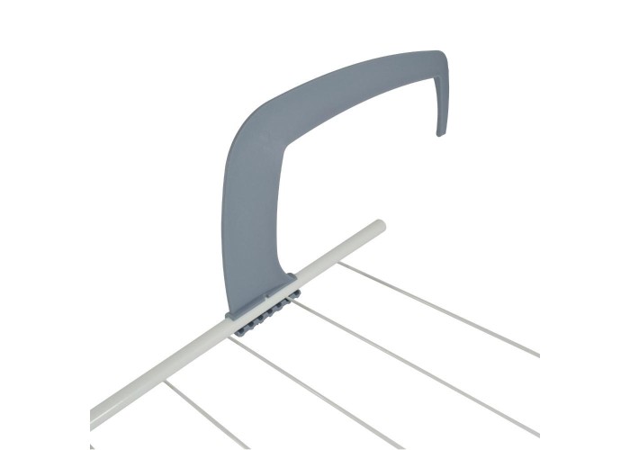 Απλώστρα μπαλκονιού Y16x51x34εκ. από αλουμίνιο με αναδιπλούμενες βάσεις λευκή Απλώστρα μπαλκονιού Y16x51x34εκ. από αλουμίνιο με αναδιπλούμενες βάσεις λευκή