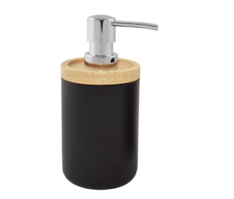 Δοχείο κρεμοσάπουνου 17,2xØ7,8εκ. μαύρο Δοχείο κρεμοσάπουνου 17,2xØ7,8εκ. μαύρο