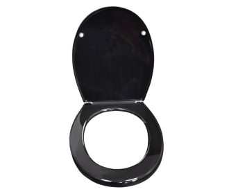 Κάλυμμα λεκάνης με απαλό κλείσιμο Υ0,46x46,5x36,2εκ. μαύρο Κάλυμμα λεκάνης με απαλό κλείσιμο Υ0,46x46,5x36,2εκ. μαύρο