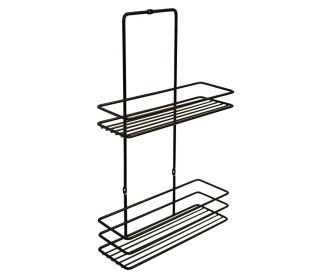 Ραφιέρα μπάνιου 2 ράφια Nextdeco μαύρη Υ37x8x23εκ. Ραφιέρα μπάνιου 2 ράφια Nextdeco μαύρη Υ37x8x23εκ.