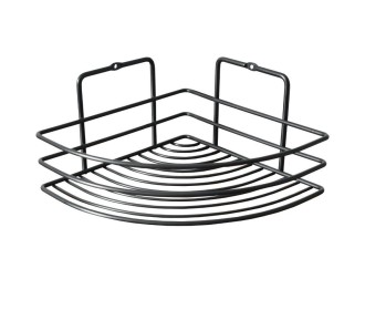 Ράφι μπάνιου γωνιακό Nextdeco μαύρη Υ10xØ19εκ Ράφι μπάνιου γωνιακό Nextdeco μαύρη Υ10xØ19εκ